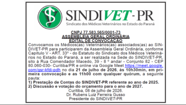 Edital de Convoca&ccedil;&atilde;o 21 de julho de 2026 | Atas e Editais